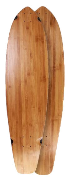 SkaReCo Deck Shape402 Kicktail C05 40"x 9,75" WB26,5" Bamboo Muralraks Handpainted Unikat