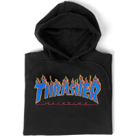 Thrasher Hoodie Flame Logo black/blue
