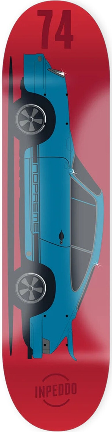 Inpeddo X Nopreme Deck Fast Classics Porsche 74 rot 8,125" x 31,875" WB14,25"