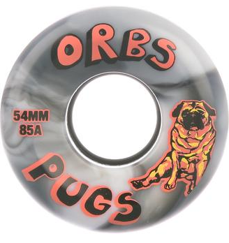 Orbs Wheels Pugs Swirls Conicial 54mm/85A