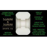 Powell-Peralta Wheels Dragons V6 56mm 88A Wide Cut white