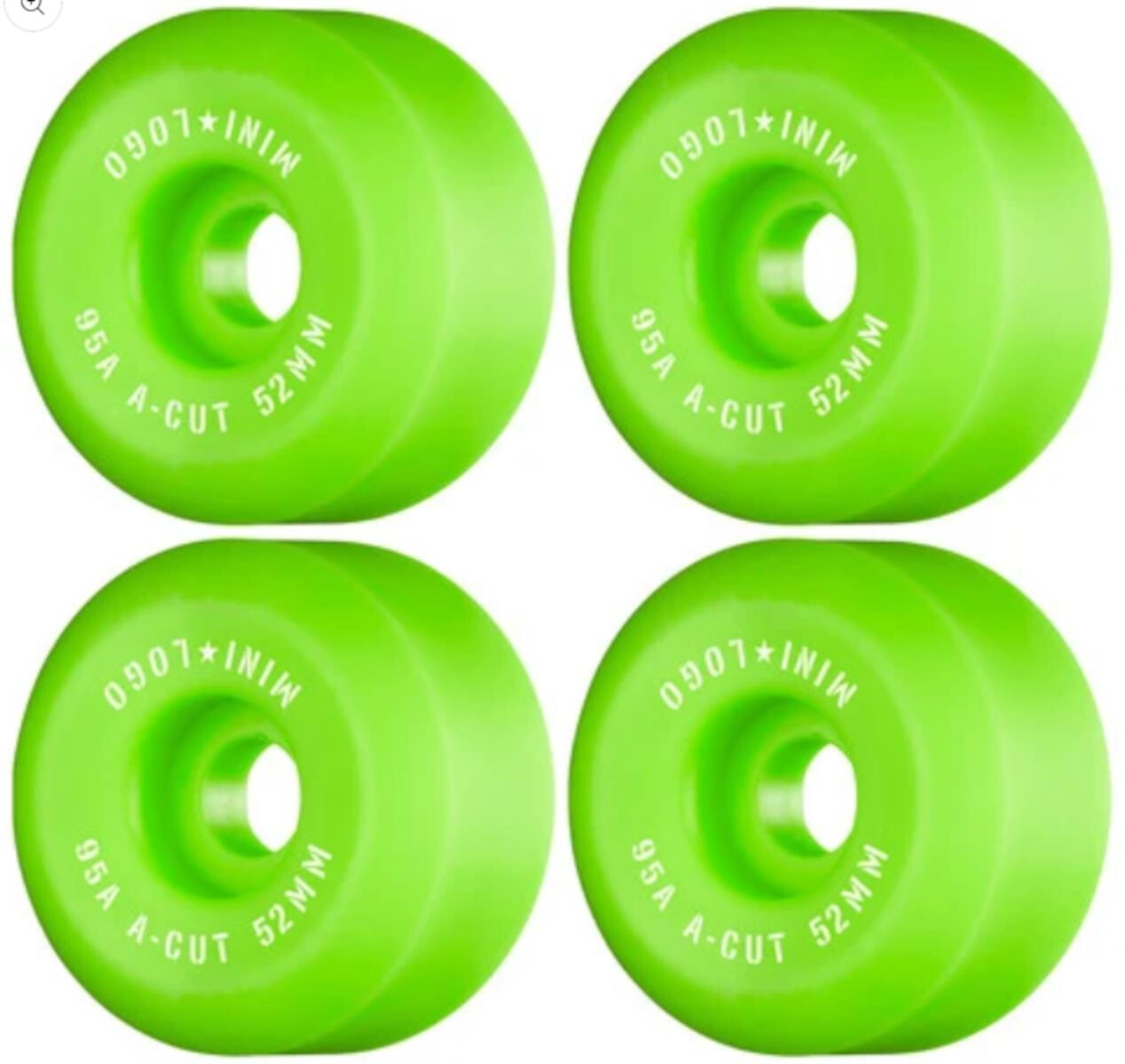 Mini Logo Wheels A-Cut 52mm 95A Hybrid green