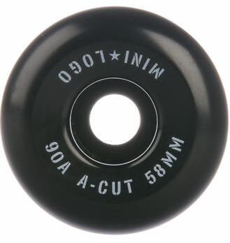 Mini Logo Wheels A-Cut 58mm/90A Hybrid black