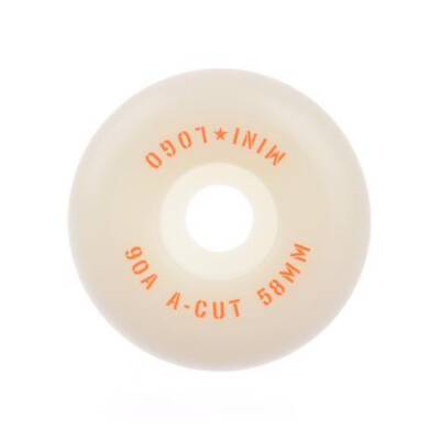Mini Logo Wheels A-Cut 55mm/90A Hybrid white