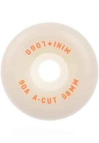 Mini Logo Wheels A-Cut 55mm/90A Hybrid white