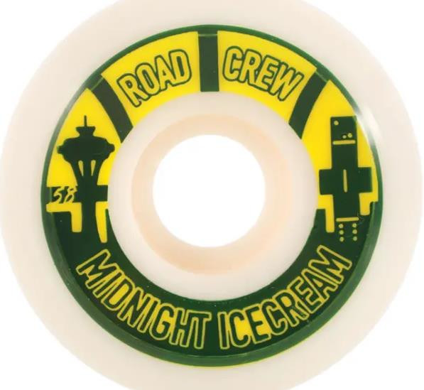 Road Crew Wheels 58mm/64D "Midnight Icecream"