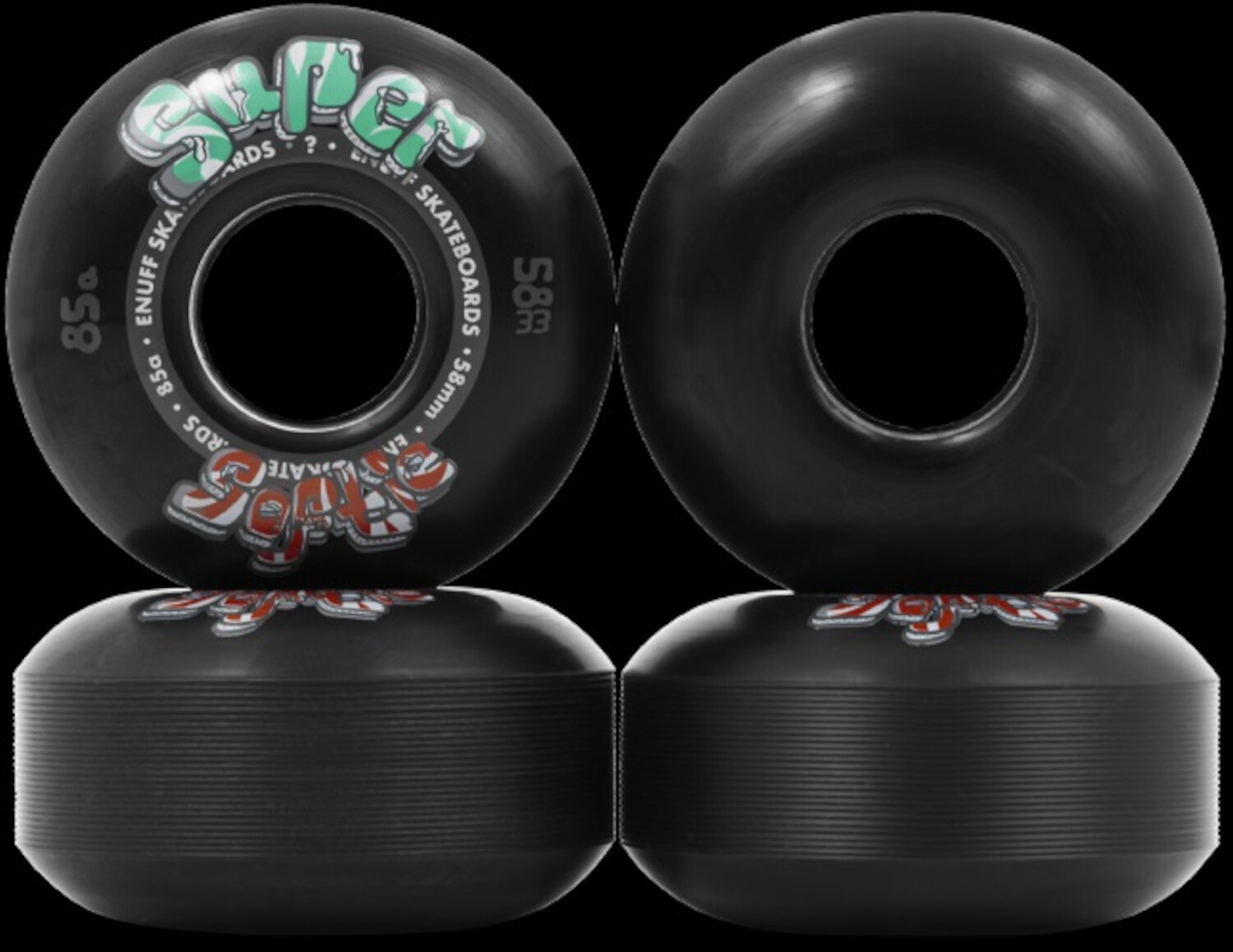 Enuff wheels Super Softie Minilogo 58mm 85a black