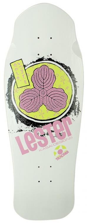 Tracker Lester Kasai Oak Leaf Re-issue Old School Deck 30,5" x 10,375" White