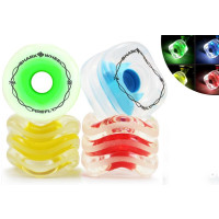 SHARK WHEELS 60mm/78a "Firefly" -Clear with...