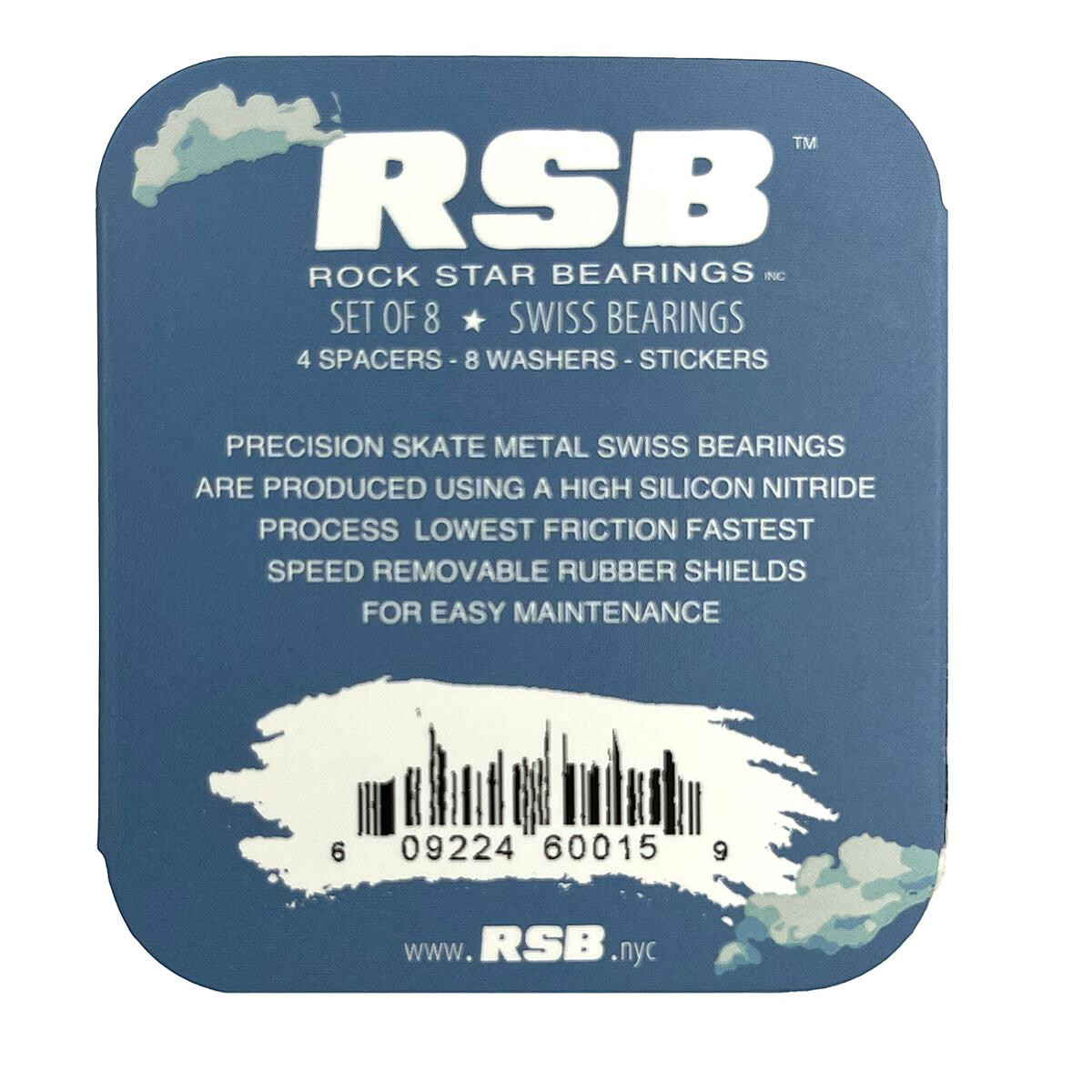 Rock Star Bearings Kugellager RSB x Dannie Carlsen Collab Skateboard