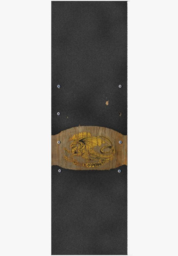 Powell-Peralta Griptape Sheet 9" x 33" Oval Dragon gold-gold