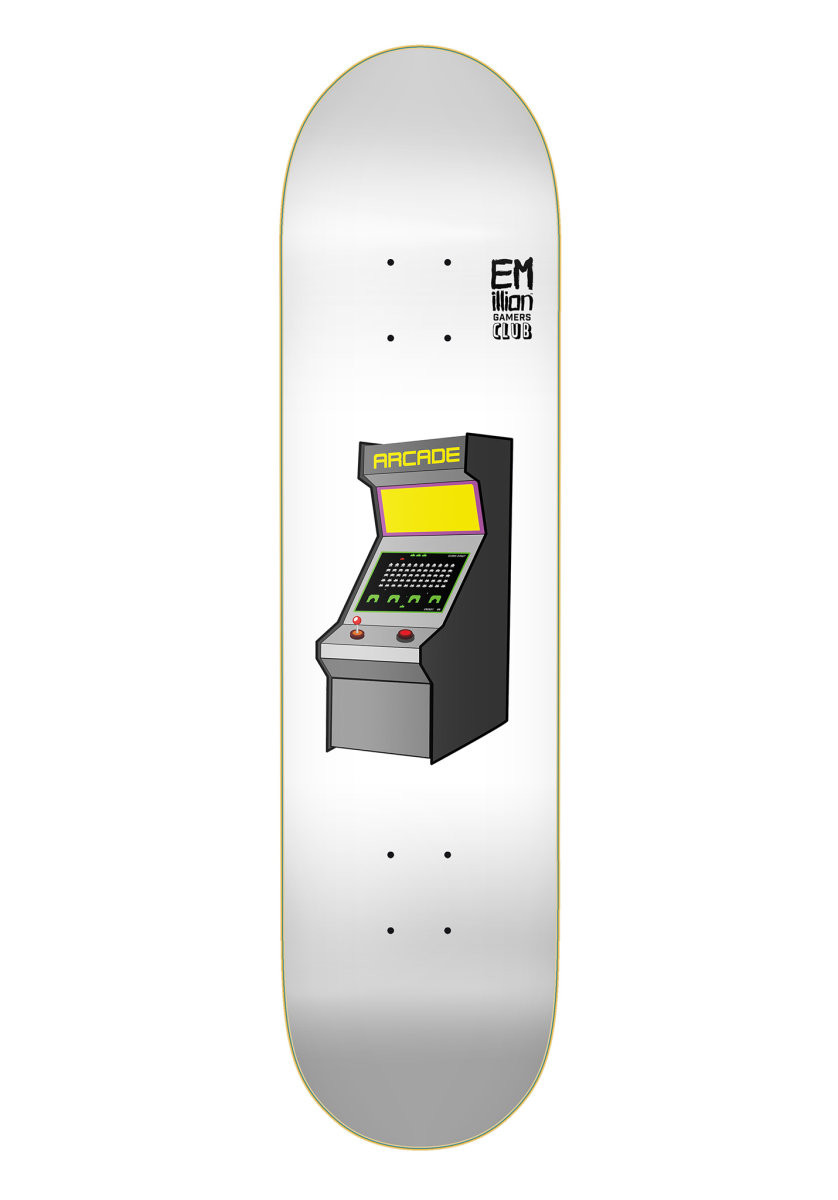 EMillion Deck Arcade "player 04" - white 8.25 x 32