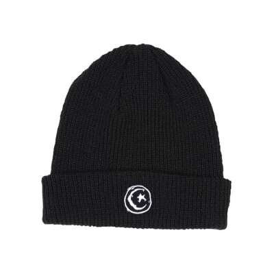 Foundation Beanie "Star & Moon" - black
