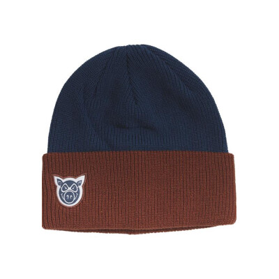 Pig Beanie "Wharf" - blue/cardinal