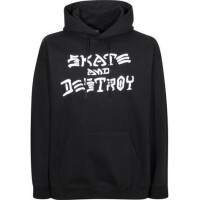 Thrasher Hoodie Skate and Destroy black