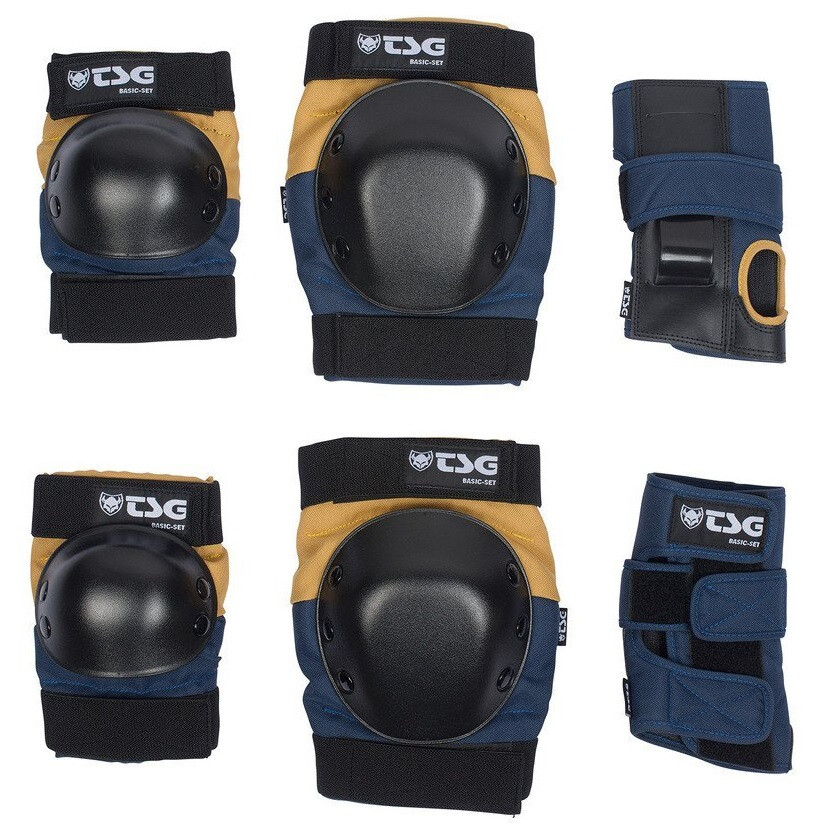 TSG Basic Protection Set - blue/yellow