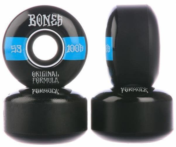BONES Wheels 100s OG #19 V4 100A - black/blue 53mm