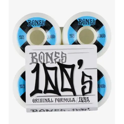 Bones Wheels 100s OG #19 V4 100A - white/blue 53mm
