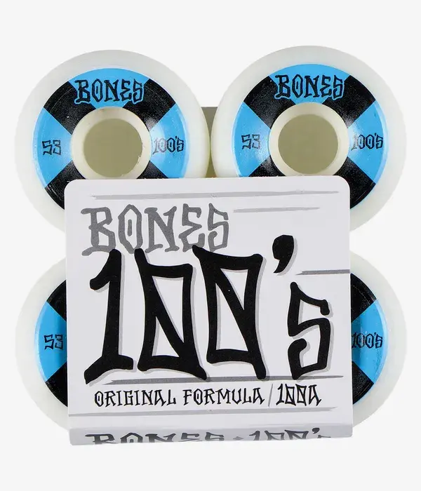 Bones Wheels 100s OG #19 V4 100A - white/blue 53mm
