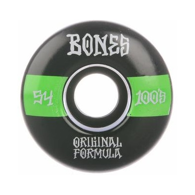 Bones Wheels 100s OG #4 V5 Sidecut 100A - black/green 54mm