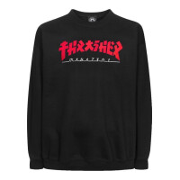 Thrasher Crewneck Godzilla black