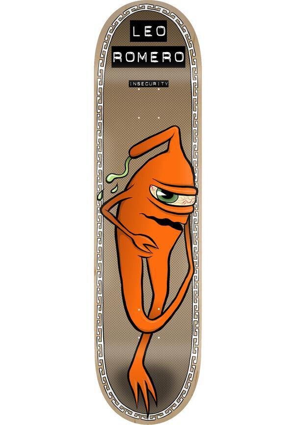 Toy Machine Deck Insecurity Series - Leo Romero 8.38" x 32.38" WB14.25"