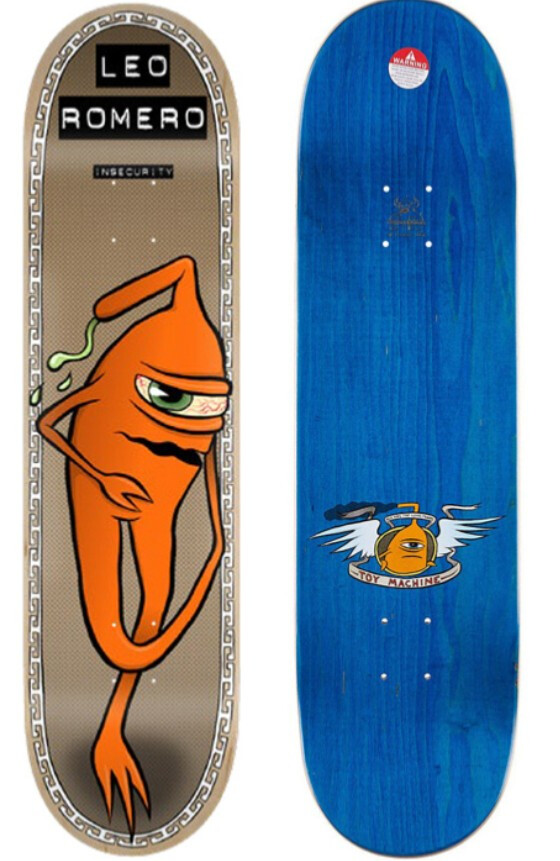Toy Machine Deck Insecurity Series - Leo Romero 8.38" x 32.38" WB14.25"