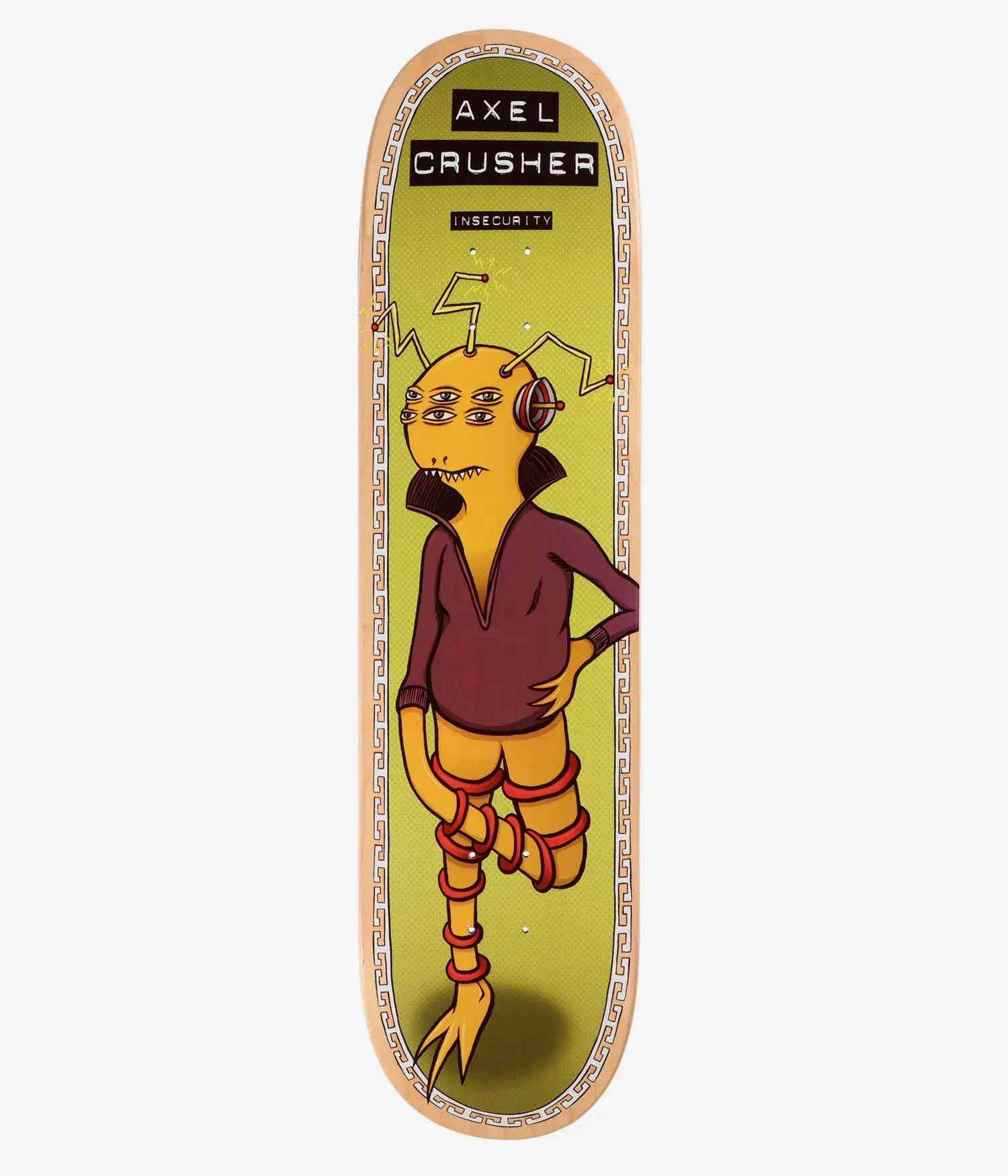 Toy Machine Deck Insecurity Series - Axel Crusher 8.5" x 32.38" WB14,5"