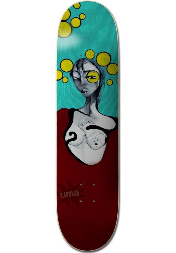 UMA Landsleds Deck Bubbles - multicolored 8.125" x 31.75"