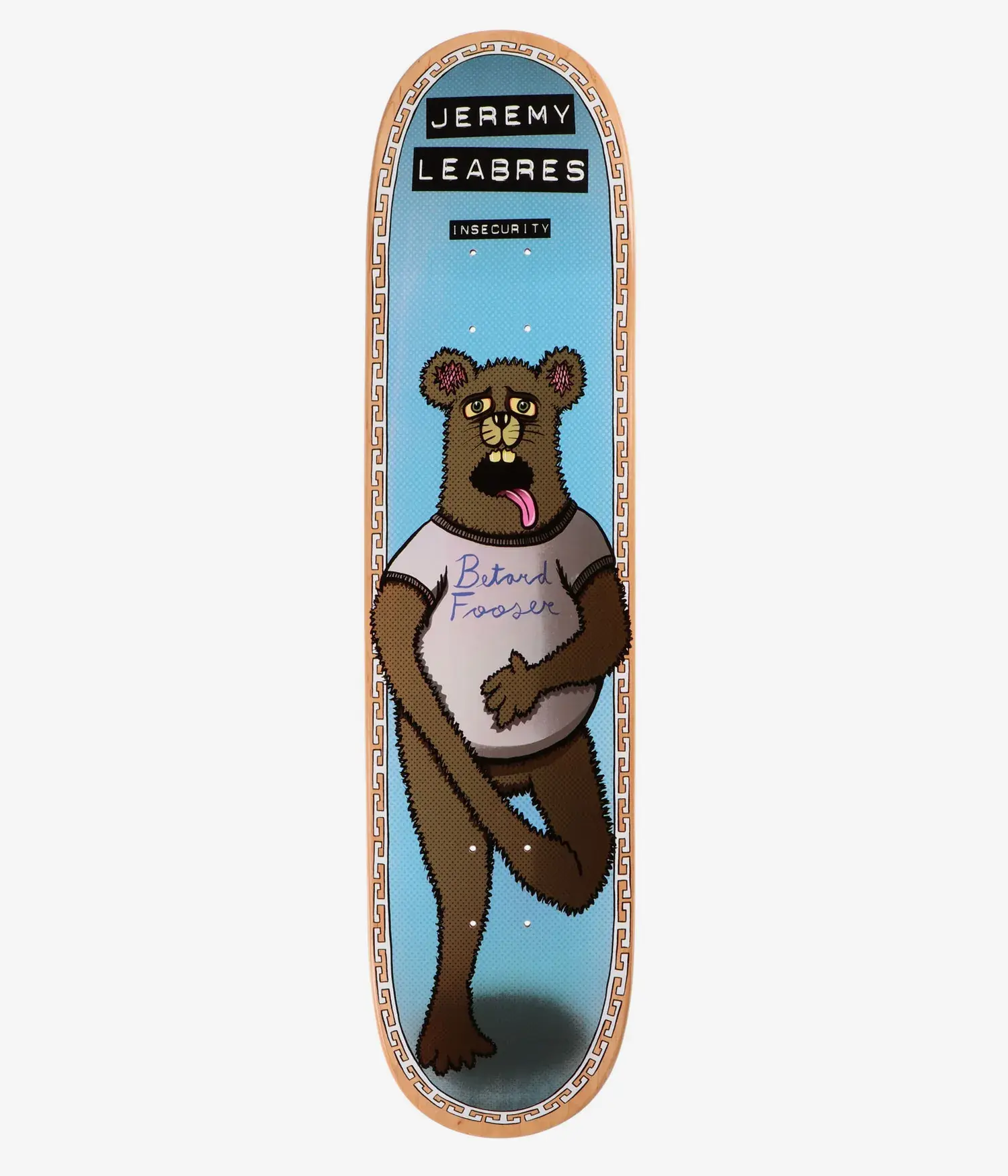 Toy Machine Deck Insecurity Series - Jeremy Leabres 8.0" x 31.63" WB14.25"