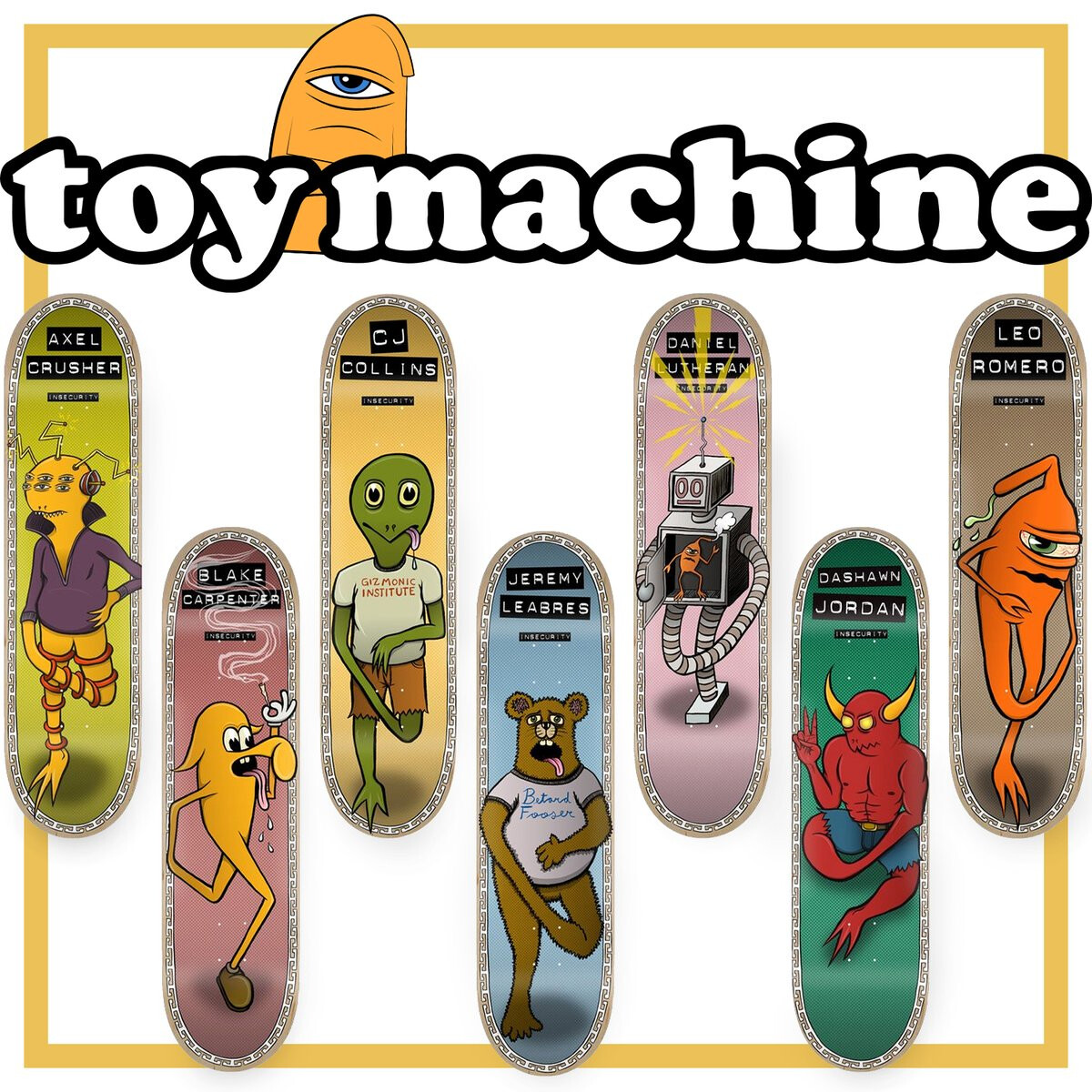 Toy Machine Deck Insecurity Series Complete