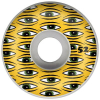 Toy Machine Wheels All Seeing 100A / 52mm white/yellow