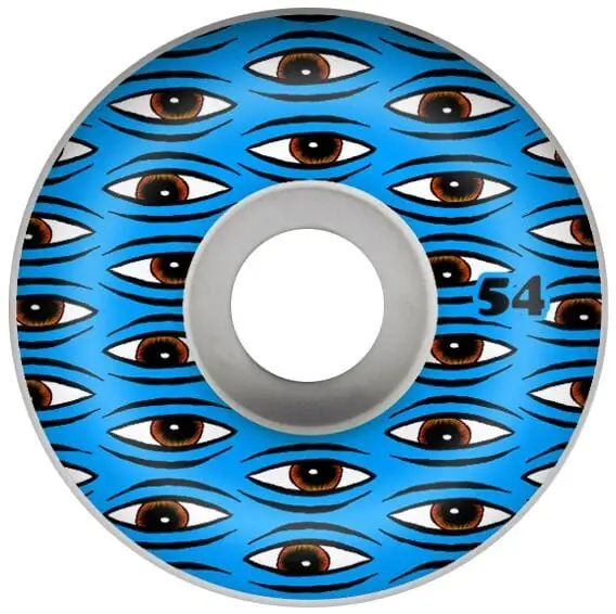 Toy Machine Wheels All Seeing 100A / 54mm white/blue
