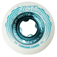 Ricta Wheels Chrome Core 54mm/99a White Teal