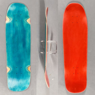 SkaReCo Oldschool+Surfskate Hybrid 9,5” * 32,5”, WB 16,5” blue / red Blank