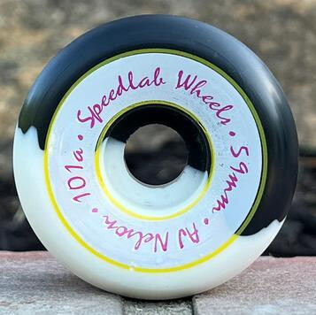 SPEEDLAB Wheels AJ Nelson Pro model 59mm/101A (Special Edition White/Black Split) CP23,5mm