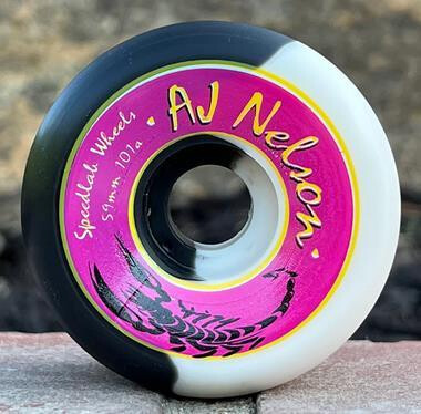 SPEEDLAB Wheels AJ Nelson Pro model 59mm/101A (Special Edition White/Black Split) CP23,5mm