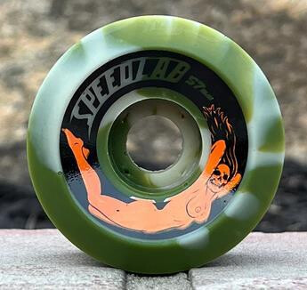SPEEDLAB Wheels Bombshells 57mm/99A CP26mm - Limited Edition Camo swirl Green