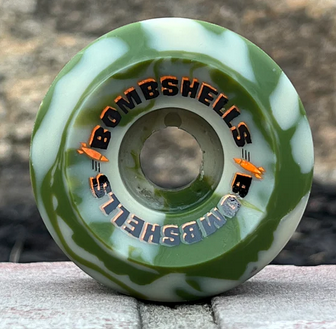 SPEEDLAB Wheels Bombshells Green 57mm/99A CP26mm - Limited Edition Camo swirl