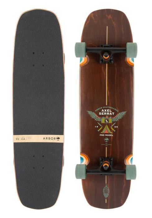 Arbor Complete Skateboard Hybrid Crosscut Axel Serrat Pro 37"x 9"