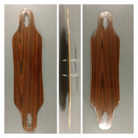 SkaReCo Deck Shape381 Drop Through 38"x9" WB28" Cherry Wood