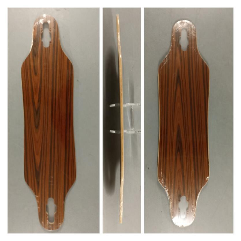 SkaReCo Deck Shape381 Drop Through 38"x9" WB28" Cherry Wood
