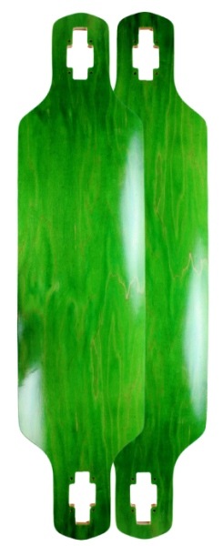 Blankdeck Shape390 Drop Through Green 39"x9,5" WB30" 