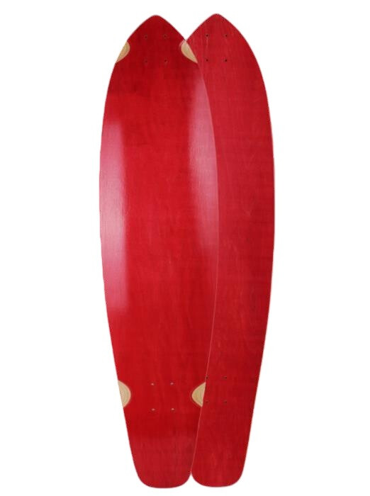 SkaReCo Deck Shape402 Kicktails K40 40"x9,75" WB26,75" Red