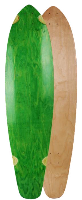 SkaReCo Deck Shape402 Kicktails K40 40"x9,75" WB26,75" Green