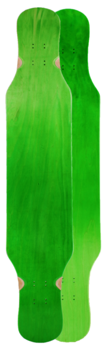 Green Blankdeck Shape480 Doubelkick Dancer 48,75"x9,25" WB32,5" 
