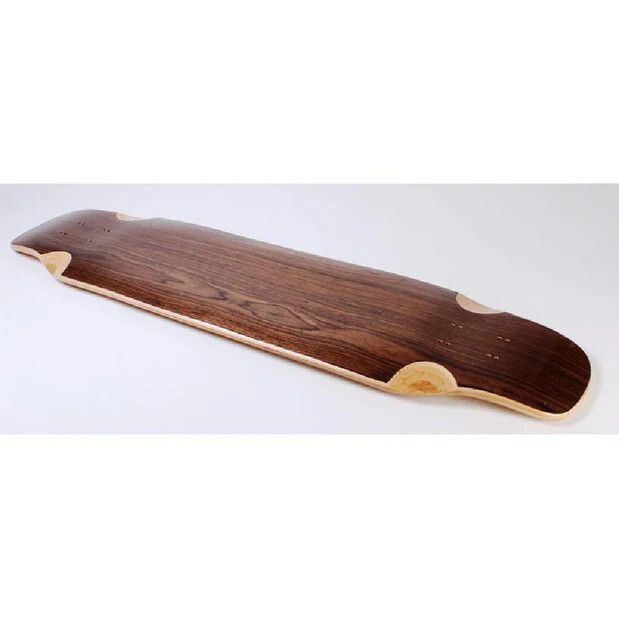 SkaReCo Deck Shape391 Double Kicktail Freeride 39"x9,5" WB24,5" dark walnut