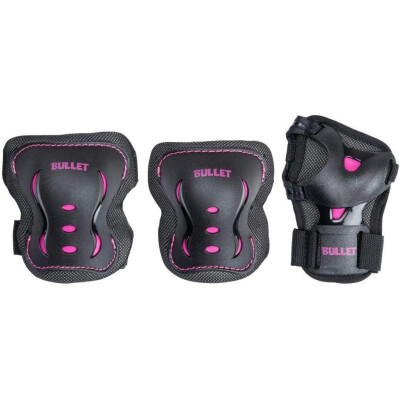 Bullet Triple Padset v2 schwarz pink 7-9 Jahre
