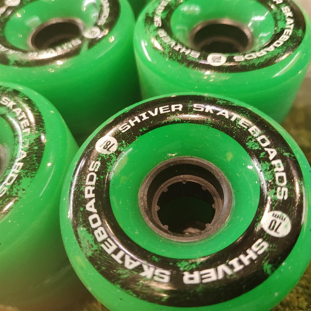 Shiver Longboard Wheels 70mm/78a Grün