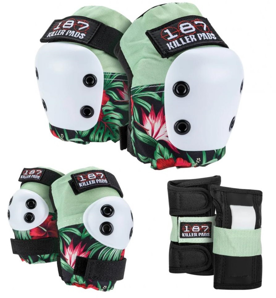 187 KILLER PADS Protection Junior Six Pack Staab Pink/Green/Black XS/XXS